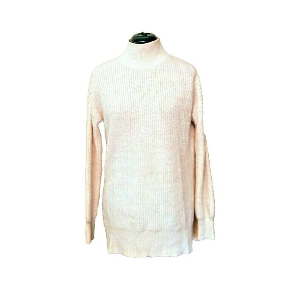 Abound Sweaters - ABOUND Sweater Women’s XS Beige Oatmeal Heather Side Split Mock Neck Knit